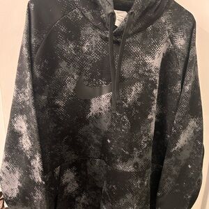 Nike Black and White Patterned Hoodie